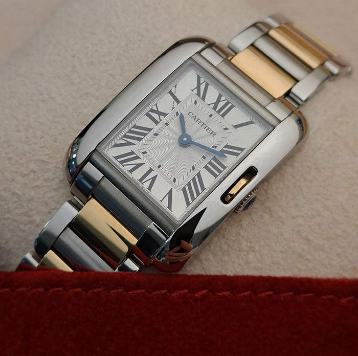 Ladies Cartier Tank Anglaise YG/SS Ref. W5310046